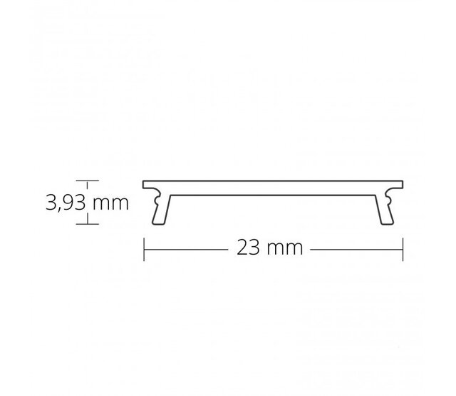 LED-Einbauprofil XL 200 cm mit opaler Klickabdeckung, 30 mm x 23 mm, für LED-Streifen – XL08ALU, Aluminium, hochwertige Lichtstreuung, ideal für moderne Beleuchtungslösungen LED-Einbauprofil XL 200 cm mit opaler Klickabdeckung, 30 mm x 23 mm, für LED-Streifen – XL08ALU, Aluminium, hochwertige Lichtstreuung, ideal für moderne Beleuchtungslösungen