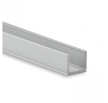 Ultraflaches LED-Aluminiumprofil 7 mm x 7,8 mm mit opaker Klickabdeckung für LED-Streifen – SLIM06ALU, schmal, präzise, dekorativ