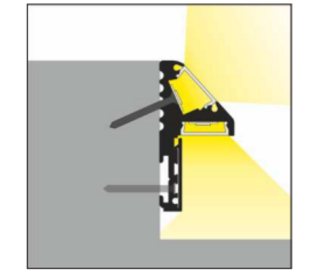 LED-Streifen Aluminium-Trapprofil mit Abdeckung 41,5 mm x 20,6 mm - D10ALU | Präzise Montage für LED-Beleuchtung | Hochwertiges Aluminiumprofil für Treppenstufen LED-Streifen Aluminium-Trapprofil mit Abdeckung 41,5 mm x 20,6 mm - D10ALU | Präzise Montage für LED-Beleuchtung | Hochwertiges Aluminiumprofil für Treppenstufen