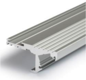 LED-Streifen Aluminium-Trapprofil mit Abdeckung 41,5 mm x 20,6 mm - D10ALU | Präzise Montage für LED-Beleuchtung | Hochwertiges Aluminiumprofil für Treppenstufen LED-Streifen Aluminium-Trapprofil mit Abdeckung 41,5 mm x 20,6 mm - D10ALU | Präzise Montage für LED-Beleuchtung | Hochwertiges Aluminiumprofil für Treppenstufen