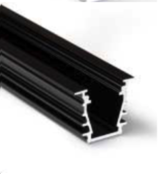 Schwarzes LED-Deckenprofil 23,4 mm x 19 mm mit opaker Abdeckung für LED-Streifen – GYPROC10SCHWARZ – ideal für moderne Raumbeleuchtung Schwarzes LED-Deckenprofil 23,4 mm x 19 mm mit opaker Abdeckung für LED-Streifen – GYPROC10SCHWARZ – ideal für moderne Raumbeleuchtung