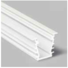 Weißes LED Deckenprofil mit opaler Abdeckung 23,4 x 19 mm – GYPROC10WEISS