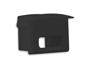 Endkappe mit Kabeldurchführung für LED-Streifen – Schwarz 03