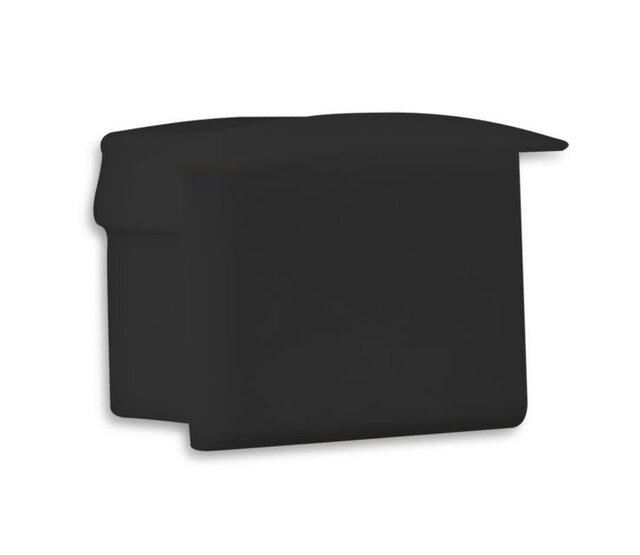 LED-Streifen-Endkappe ohne Kabeldurchführung - 03ZWART | 20 mm Breite | IP20 Schutzklasse | Kompatibel mit 12V/24V LED-Streifen | Einfache Montage | Schwarz LED-Streifen-Endkappe ohne Kabeldurchführung - 03ZWART | 20 mm Breite | IP20 Schutzklasse | Kompatibel mit 12V/24V LED-Streifen | Einfache Montage | Schwarz