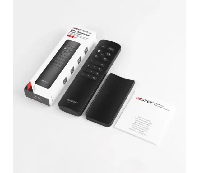 Miboxer C1 4-Zonen-Fernbedienung für einfarbige LED-Streifen – Präzise Steuerung, 12-24V DC, 4 unabhängige Zonen, kompatibel mit RGBW-LEDs, inkl. Timer- und Dimmerfunktion Miboxer C1 4-Zonen-Fernbedienung für einfarbige LED-Streifen – Präzise Steuerung, 12-24V DC, 4 unabhängige Zonen, kompatibel mit RGBW-LEDs, inkl. Timer- und Dimmerfunktion