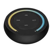 Runder Design Wanddimmer für duale weiße LED-Streifen – Drahtlos – Miboxer S1-B – Präzise Lichtsteuerung für moderne Beleuchtungslösungen Runder Design Wanddimmer für duale weiße LED-Streifen – Drahtlos – Miboxer S1-B – Präzise Lichtsteuerung für moderne Beleuchtungslösungen