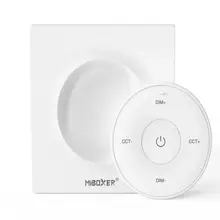 Design-Wanddimmer für einfarbige & Dual-White LED-Streifen – Kabellos – Miboxer K2 Weiß