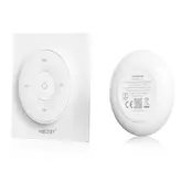 Drahtloser Wanddimmer für einfarbige und dual-weiße LED-Streifen – Miboxer K2 in Weiß – Präzise Lichtsteuerung, kompatibel mit 12-24V, dimmbar, einfach zu installieren, ideal für Wohn- und Gewerberäume