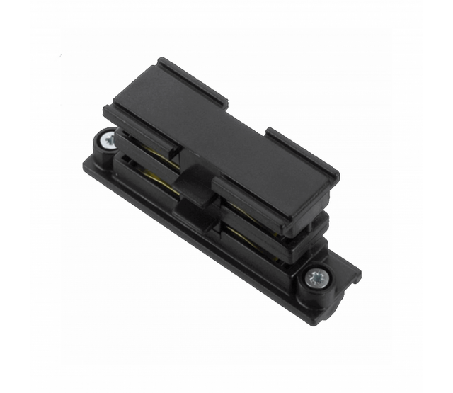 Interner Verbinder für 3-Phasen-Schienen (schwarz) – 35 mm² Querschnitt, 690 V, 63 A – Kompatibel mit Hutschienen und Stromschienen nach DIN-Norm