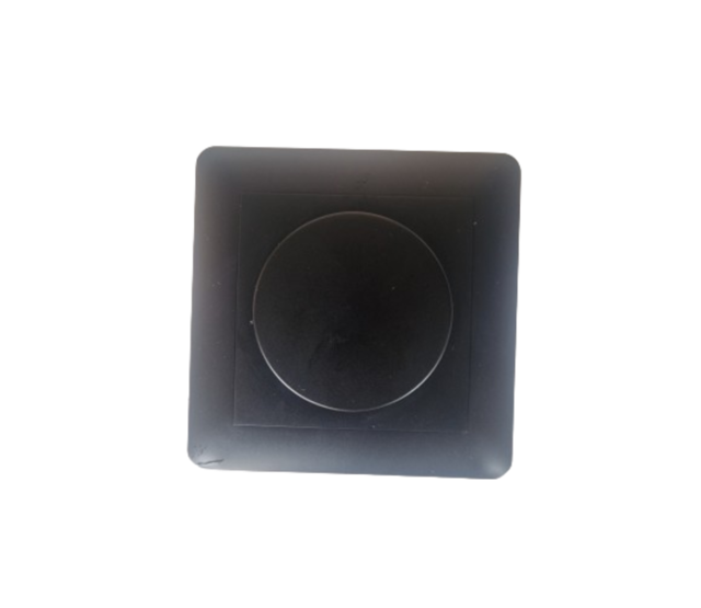Universeller schwarzer LED-Wanddimmer mit Phasenabschnittsteuerung für 12V, 24V und 230V LED-Beleuchtung, 350 W Leistung, präzise Lichtregelung, einfache Montage, kompatibel mit gängigen Schalterprogrammen