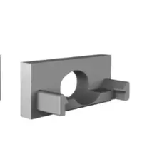 Endkappe mit Kabeldurchführung für LED Aluminiumprofil 301Silber