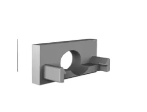 Endkappe mit Kabeldurchführung für LED Aluminiumprofil 301Silber