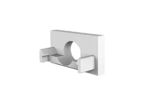 Endkappe mit Kabeldurchführung - 301Weiß