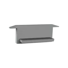 Endkappe ohne Kabeldurchführung - 308ALU Aluminium Profil