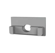 Endkappe mit Kabeldurchführung für LED-Streifen – STUC300, 300 mm, IP20, Aluminiumprofil, inkl. Montagezubehör, für 230V LED-Beleuchtung, 28 mm Profilbreite, einfach zu installieren