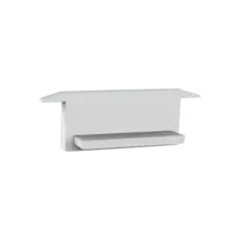 Endkappe ohne Kabeldurchführung - 308WEISS