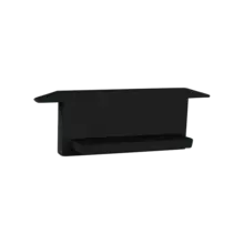 Endkappe ohne Kabeldurchführung - 308 SCHWARZ für LED Streifen