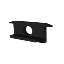 Endkappe mit Kabeldurchführung - 308schwarz