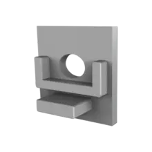 Endkappe mit Kabeldurchführung für LED Aluminiumprofil 303ALU