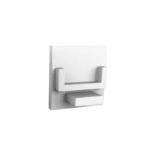 Endkappe ohne Kabeldurchführung - 303 Weiß