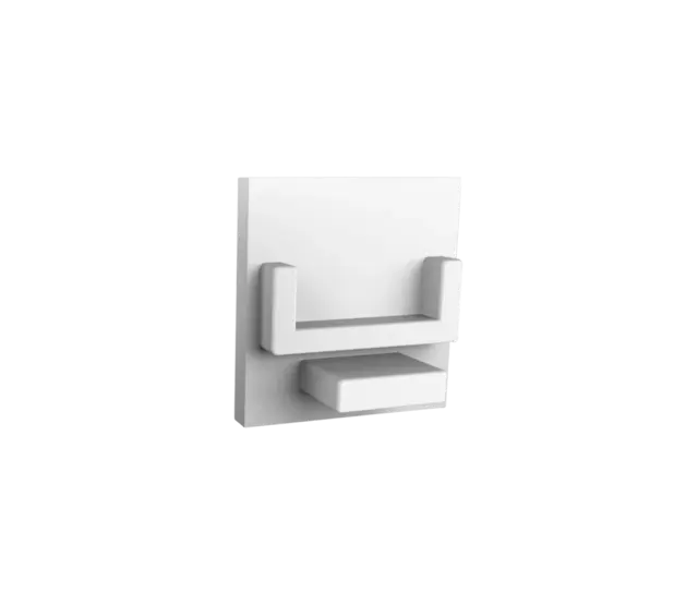 LED-Streifen-Endkappe 303WIT ohne Kabeldurchführung – Weiß, IP20, für 10 mm breite LED-Streifen, passend für Aluminiumprofile, einfache Montage, staubgeschützt, 1 Paar