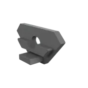 Aluminium-Eindkappe mit Kabeldurchführung für LED-Streifen – 323ALU – Präzise Verarbeitung, IP-Schutzklasse, 20 mm Breite, 10 mm Höhe, ideal für LED-Profile und Beleuchtungssysteme