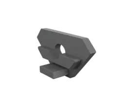 Endkappe mit Kabeldurchführung für LED Aluminiumprofil 323ALU