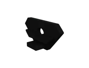 Endkappe mit Kabeldurchführung - 323 SCHWARZ