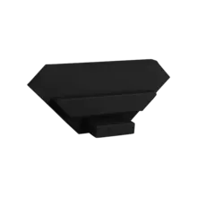 Endkappe ohne Kabeldurchführung - 323 Schwarz