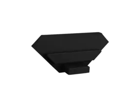 Endkappe ohne Kabeldurchführung - 323 Schwarz