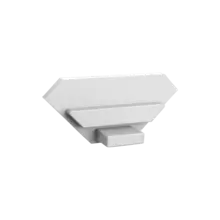 Endkappe ohne Kabeldurchführung - 323WEISS für LED Profile