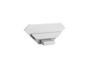 Endkappe ohne Kabeldurchführung - 323WEISS für LED Profile