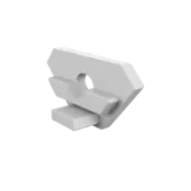 323WEISS LED-Endkappe mit Kabeldurchführung für LED-Streifen – IP20, 12/24V, 5W, 60 LED/m, 2835 SMD, 120° Abstrahlwinkel, weiß, 1m Länge