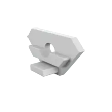 Endkappe mit Kabeldurchführung für LED-Profile – 323WEISS Weiß