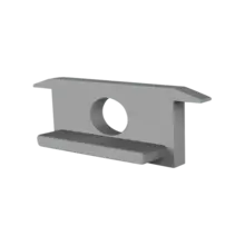 Endkappe mit Kabeldurchführung für LED Aluminiumprofil 308ALU