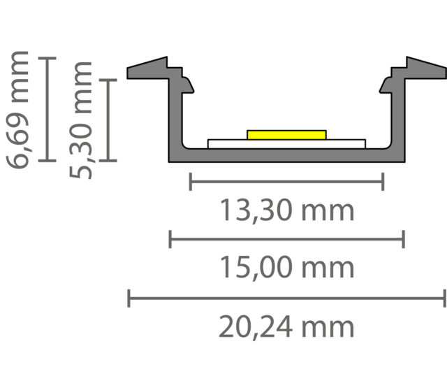 Schwarzes LED-Einbauprofil 15 mm x 6 mm mit Abdeckung für LED-Streifen – 308ZWART | Präzise Aluminiumschiene für indirekte Beleuchtung | Ideal für Decken- und Wandmontage | Hochwertige Lichtlösung Schwarzes LED-Einbauprofil 15 mm x 6 mm mit Abdeckung für LED-Streifen – 308ZWART | Präzise Aluminiumschiene für indirekte Beleuchtung | Ideal für Decken- und Wandmontage | Hochwertige Lichtlösung