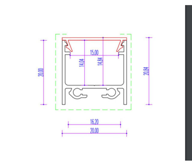 20 mm x 20 mm LED-Aluminiumprofil mit Diffusorabdeckung für LED-Streifen – 318ALU, hochwertiges Montagesystem für indirekte Beleuchtung, präzise Maße nach DIN-Norm 20 mm x 20 mm LED-Aluminiumprofil mit Diffusorabdeckung für LED-Streifen – 318ALU, hochwertiges Montagesystem für indirekte Beleuchtung, präzise Maße nach DIN-Norm