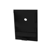 XL340Z Endkappe mit Kabeldurchführung in Schwarz – Robustes Aluminiumprofil für LED-Streifen, 340 mm, IP67-Schutz, ideal für Beleuchtungsprojekte, Montagezubehör inklusive