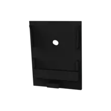 Endkappe mit Kabeldurchführung für LED-Streifen – XL340 Schwarz