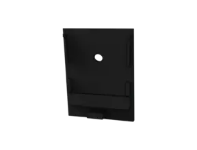 Endkappe mit Kabeldurchführung für LED-Streifen – XL340 Schwarz