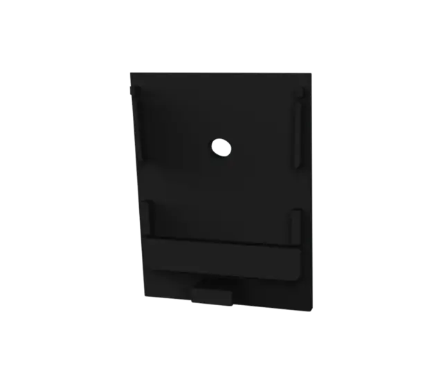 XL340Z Endkappe mit Kabeldurchführung in Schwarz – Robustes Aluminiumprofil für LED-Streifen, 340 mm, IP67-Schutz, ideal für Beleuchtungsprojekte, Montagezubehör inklusive