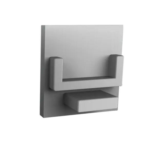 Aluminium Endkappe ohne Kabeldurchführung für LED Profile– 302alu, 20 mm Breite, IP20, passend für LED Profil 20x20 mm, inkl. Montagezubehör