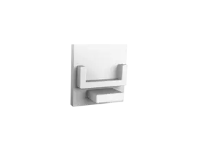 Endkappe ohne Kabeldurchführung für LED Aluminiumprofil A2 Weiß