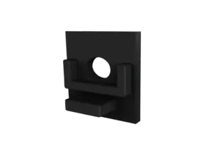 Endkappe mit Kabeldurchführung für LED Aluminiumprofil 302Schwarz