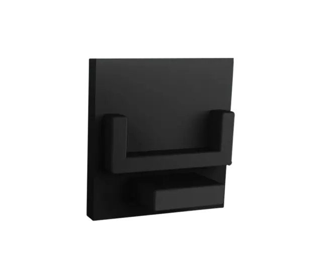 Endkappe ohne Kabeldurchführung A2 Schwarz, LED Profil Zubehör, 20mm