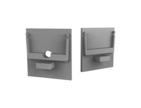 Endkappe ohne Kabeldurchführung – XL306ALU für LED Streifen Profil