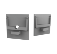 XL306ALU Aluminium-Endkappe mit Kabeldurchführung für LED-Streifenprofile – Robust, präzise verarbeitet, ideal für 10-30 mm breite Profile, inklusive Montagezubehör