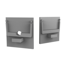 Endkappe mit Kabeldurchführung für LED-Profile - XL306ALU