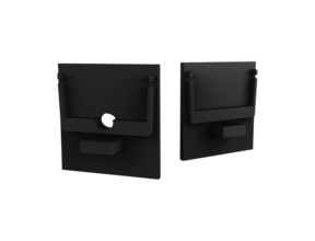 Endkappe ohne Kabeldurchführung – XL306 SCHWARZ