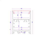 LED-Aluminiumprofil 40mm x 50mm mit opaler Klickabdeckung – XL340ALU für LED-Streifen, hochwertige Beleuchtungslösung, präzise Lichtführung, ideal für Innen- und Außenbereich, langlebig und einfach zu montieren